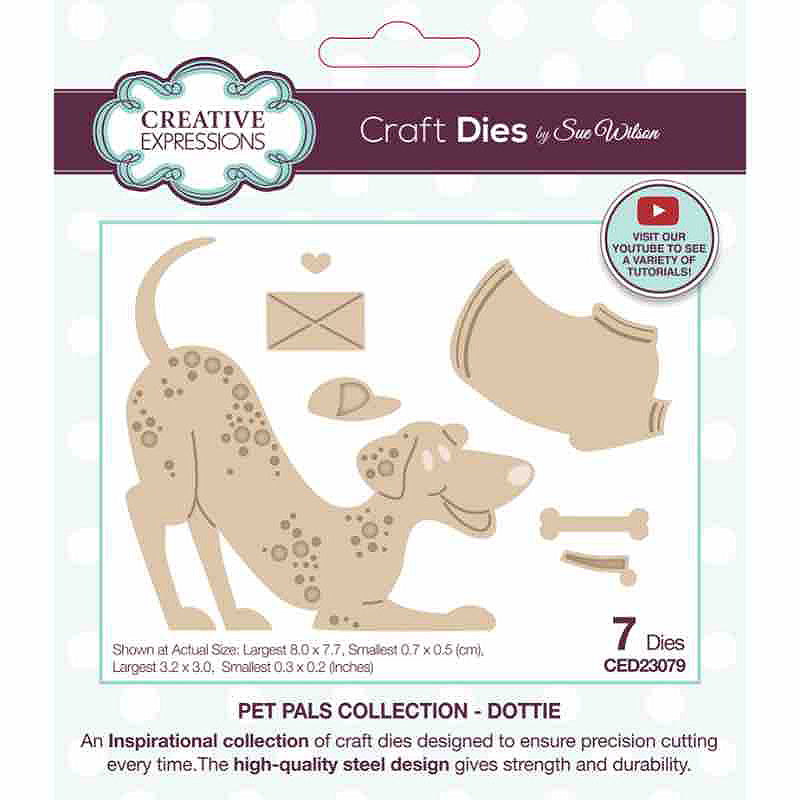 Creative Expressions Sue Wilson Pet Pals Dottie Craft Die-1