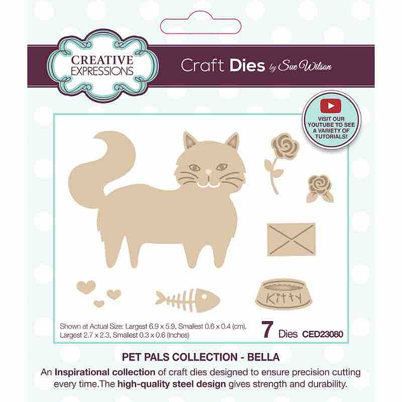 Creative Expressions Sue Wilson Pet Pals Bella Craft Die-1