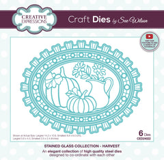 Creative Expressions Sue Wilson Stained Glass Harvest Craft Die-1