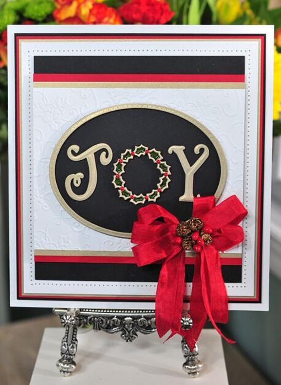 Sue Wilson Dies - Festive Collection - Christmas Joy Wreath-2