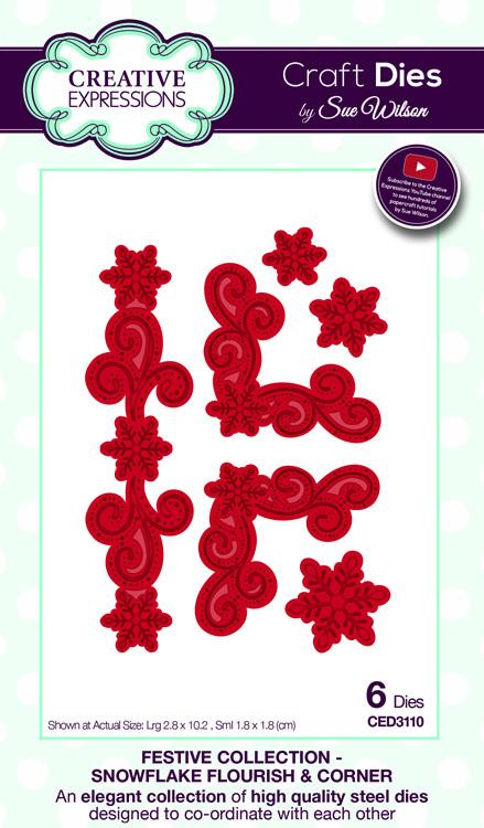 Festive Collection Snowflake Flourish & Corner-1