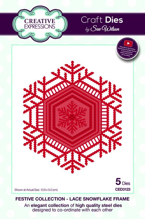 Festive Collection Lace Snowflake Frame-1