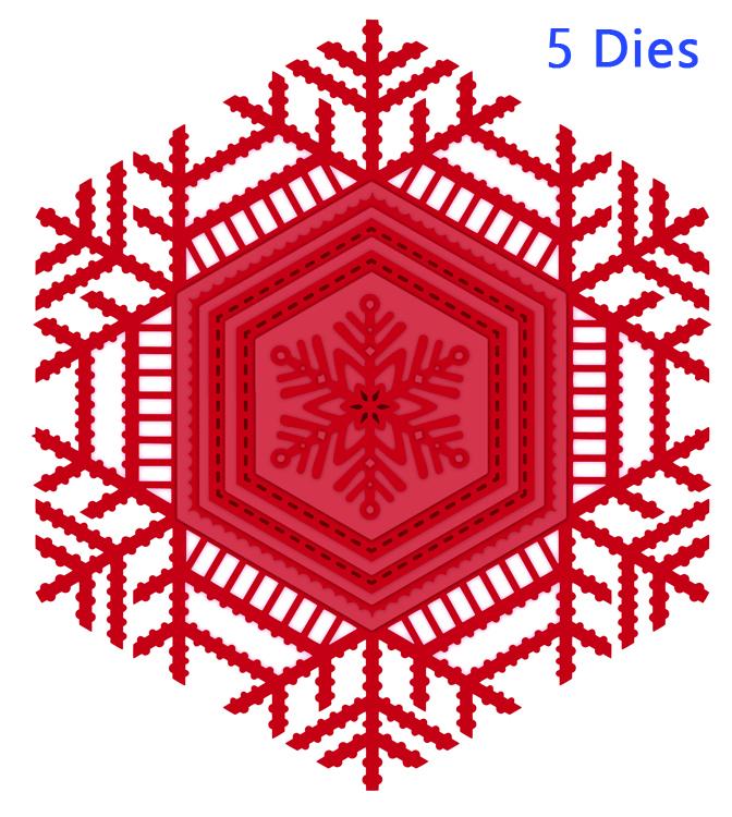 Festive Collection Lace Snowflake Frame-2