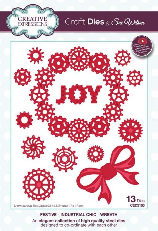 Festive Industrial Chic Collection Wreath-1