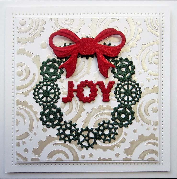 Festive Industrial Chic Collection Wreath-2