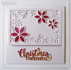Festive Collection Pretty Poinsettia Frame Craft Die-2