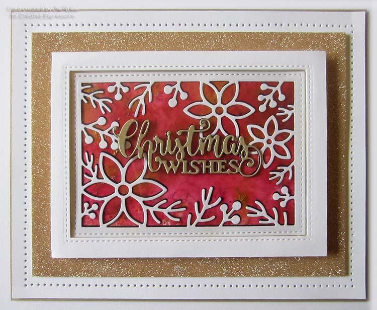 Festive Collection Pretty Poinsettia Frame Craft Die-3
