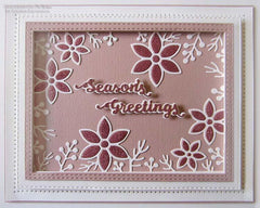 Festive Collection Pretty Poinsettia Frame Craft Die-4