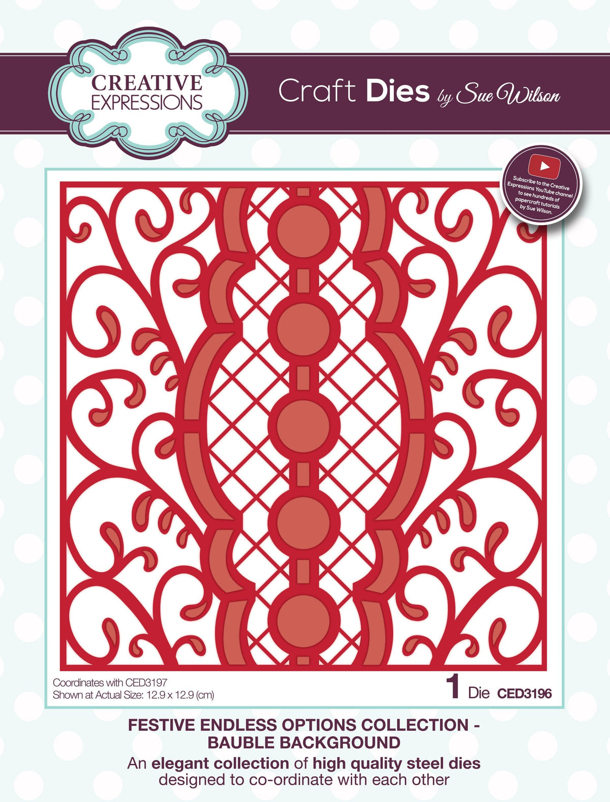 Dies by Sue Wilson Festive Endless Options Bauble Background-1