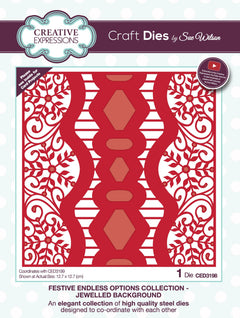 Dies by Sue Wilson Festive Endless Options Jewelled Background-1