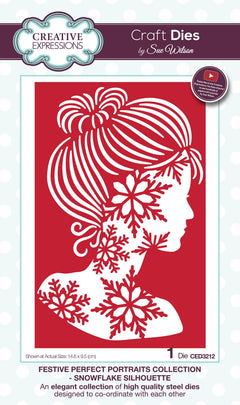Dies by Sue Wilson Festive Perfect Portraits Snowflake Silhouette-1
