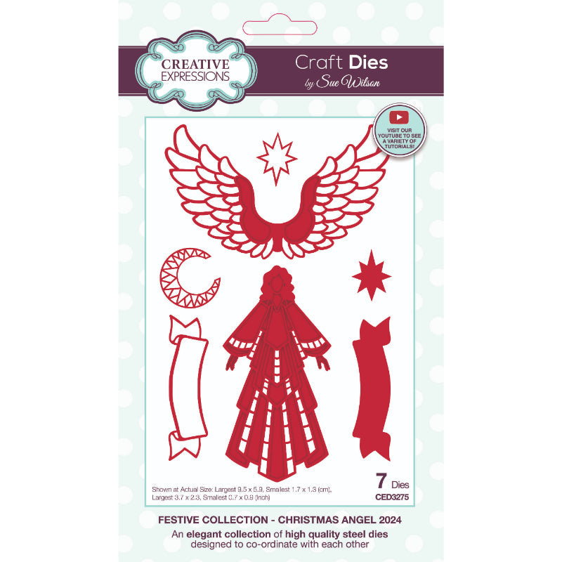 Creative Expressions Sue Wilson Festive Christmas Angel 2024-1