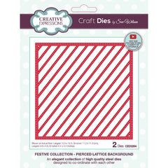 Matrice de coupe créative Sue Wilson Festive Pierced Lattice Background-1