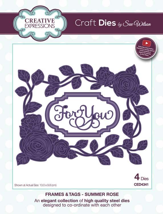 Frames and Tags Collection Summer Rose Die-1
