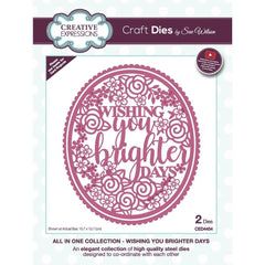 Sue Wilson All In One  Wishing You Brighter Days Craft Die-1