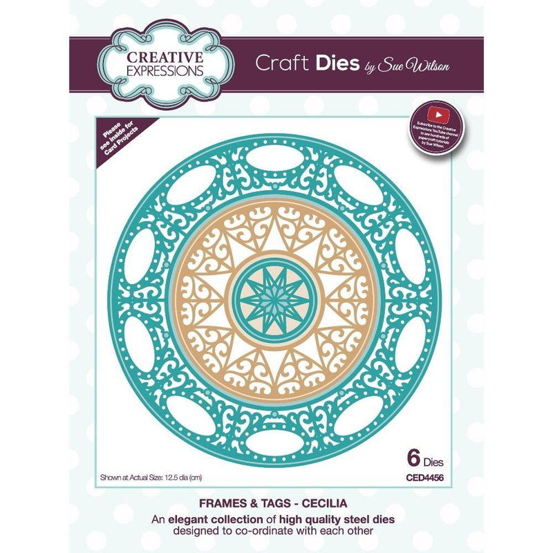 Sue Wilson Frames & Tags Cecilia Craft Die-1