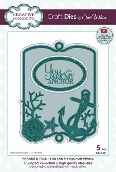 Creative Expressions Sue Wilson You Are My Anchor Frame Die-1