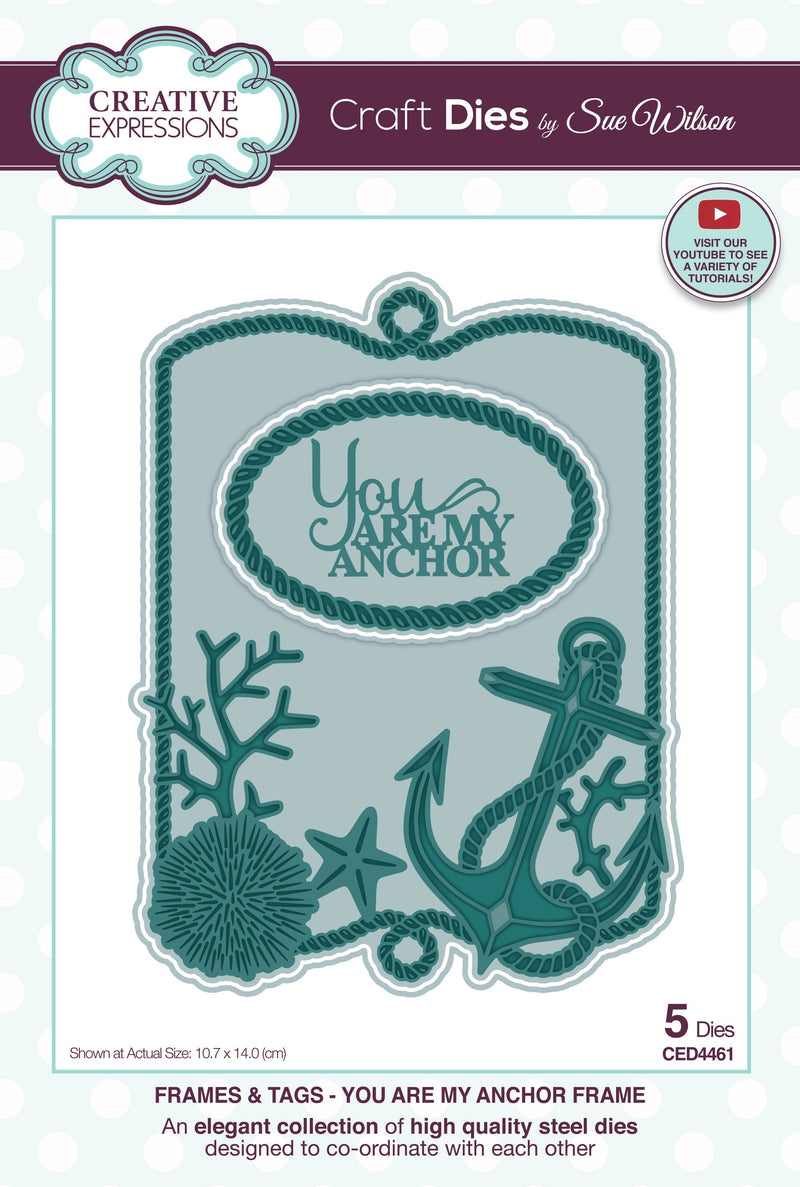 Creative Expressions Sue Wilson You Are My Anchor Frame Die-1