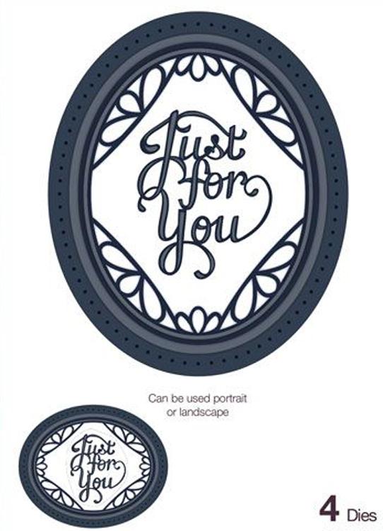 Sue Wilson Dies - Expressions Collection - Ornate Oval - Just for You-1