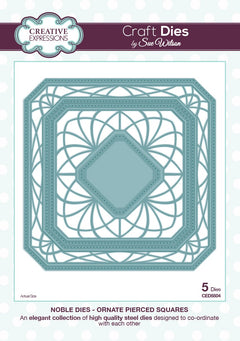 Noble Ornate Pierced Squares Die-1