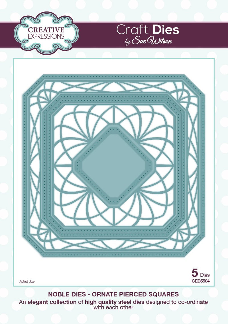 Noble Ornate Pierced Squares Die-1