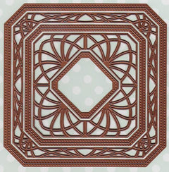 Noble Ornate Pierced Squares Die-2