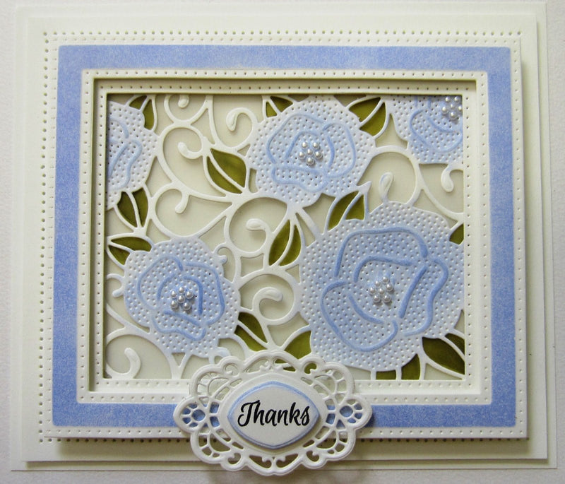 Sue Wilson Dies - Background Collection - Mini Background Pierced Roses-2