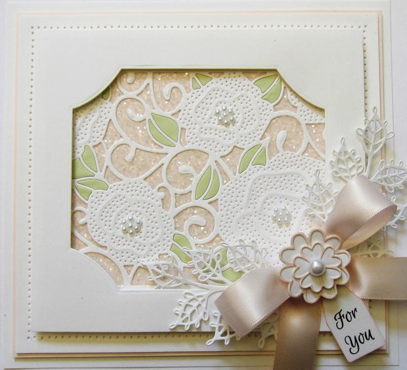 Sue Wilson Dies - Background Collection - Mini Background Pierced Roses-3