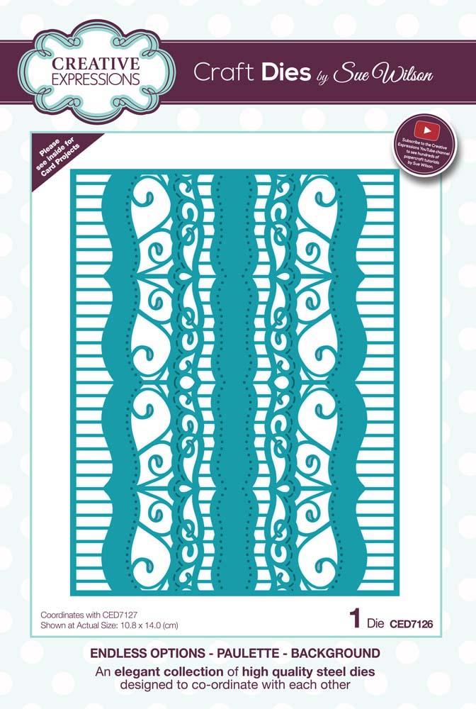 Dies by Sue Wilson Endless Options Collection Paulette - Background-1
