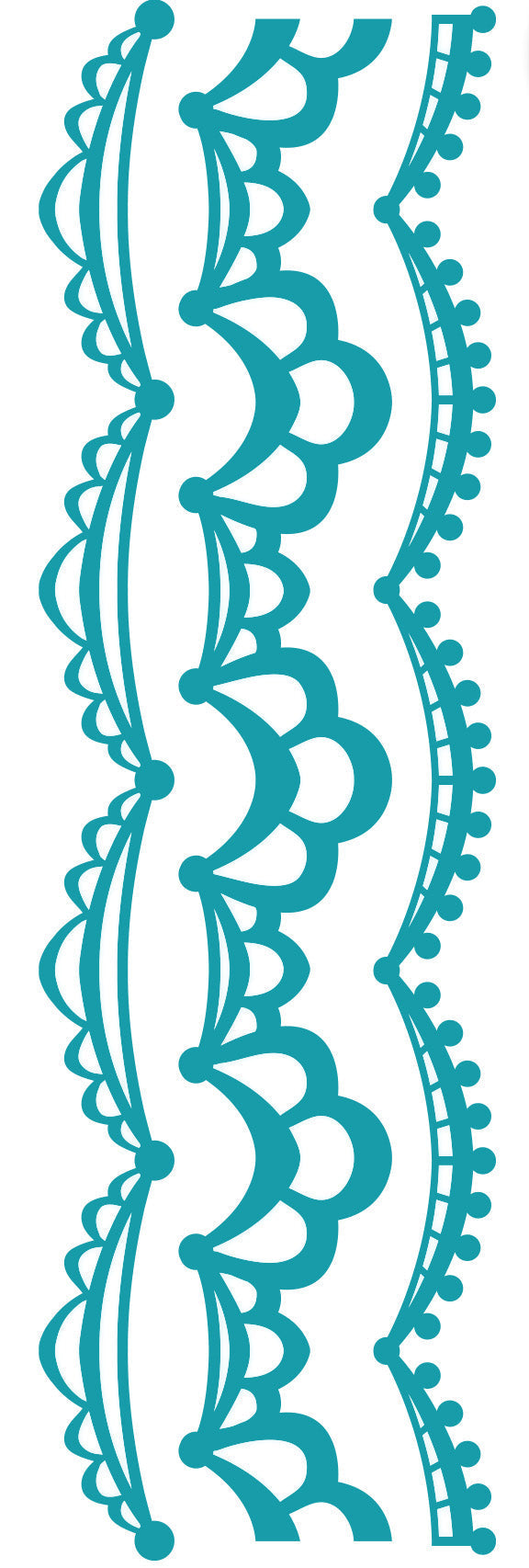 Creative Expressions Sue Wilson Border Coronet Lace Craft Die-2