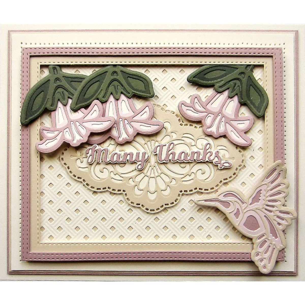 Creative Expressions Dies by Sue Wilson Triple Layer Collection Fuchsia-2