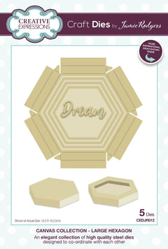 Creative Expressions Jamie Rodgers Canvas Collection Large Hexagon-1