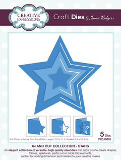 Creative Expressions Jamie Rodgers In and Out Collection Stars Craft Die-1