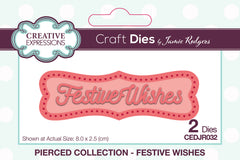 Creative Expressions Jamie Rodgers Pierced Festive Wishes Craft Die-1