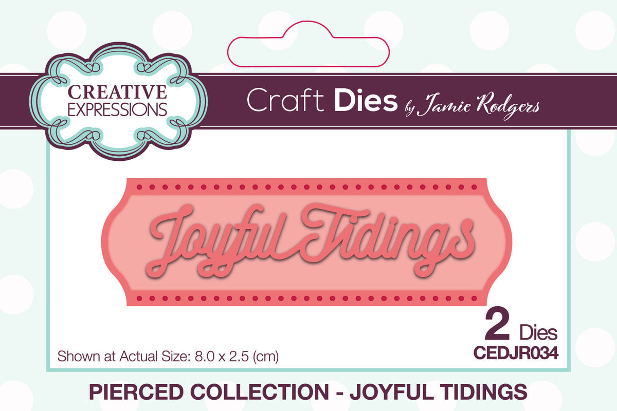 Creative Expressions Jamie Rodgers Pierced Joyful Tidings Craft  Die-1