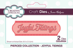 Creative Expressions Jamie Rodgers Pierced Joyful Tidings Craft  Die-1