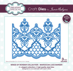 Creative Expressions Jamie Rodgers Moroccan Lace Border Craft Die-1
