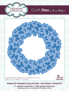Creative Expressions Jamie Rodgers Butterfly Confetti Craft Die-1