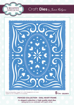 Creative Expressions Jamie Rodgers Oval Heart Frame Craft Die-1
