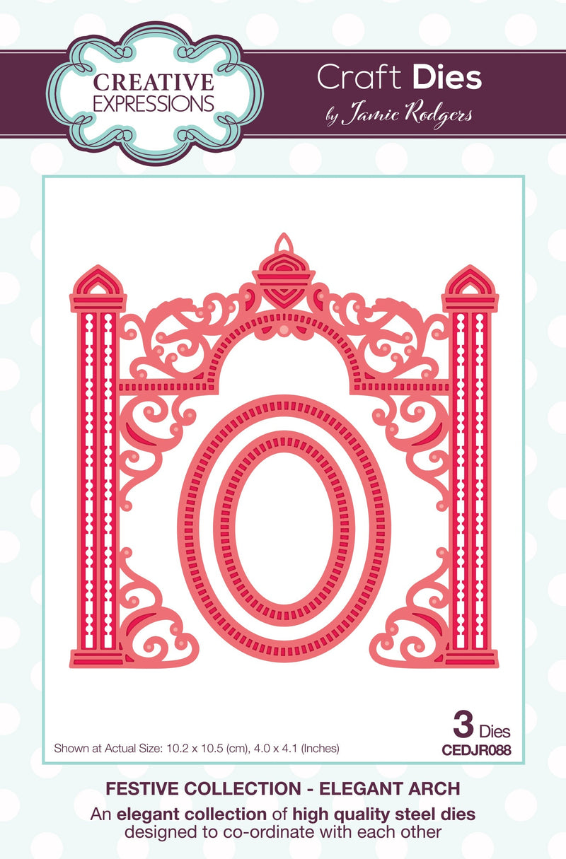 Creative Expressions Jamie Rodgers Elegant Arch Craft Die-1