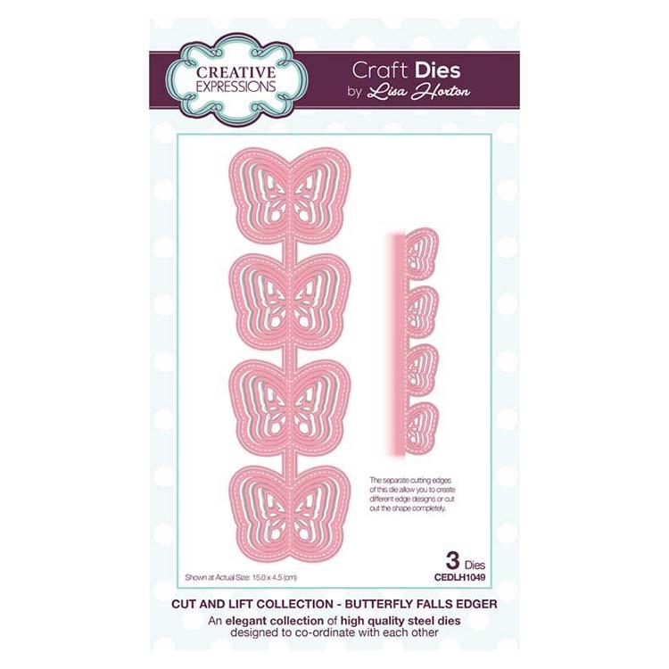 Creative Expressions Cut and Lift Collection Butterfly Falls Edger-1