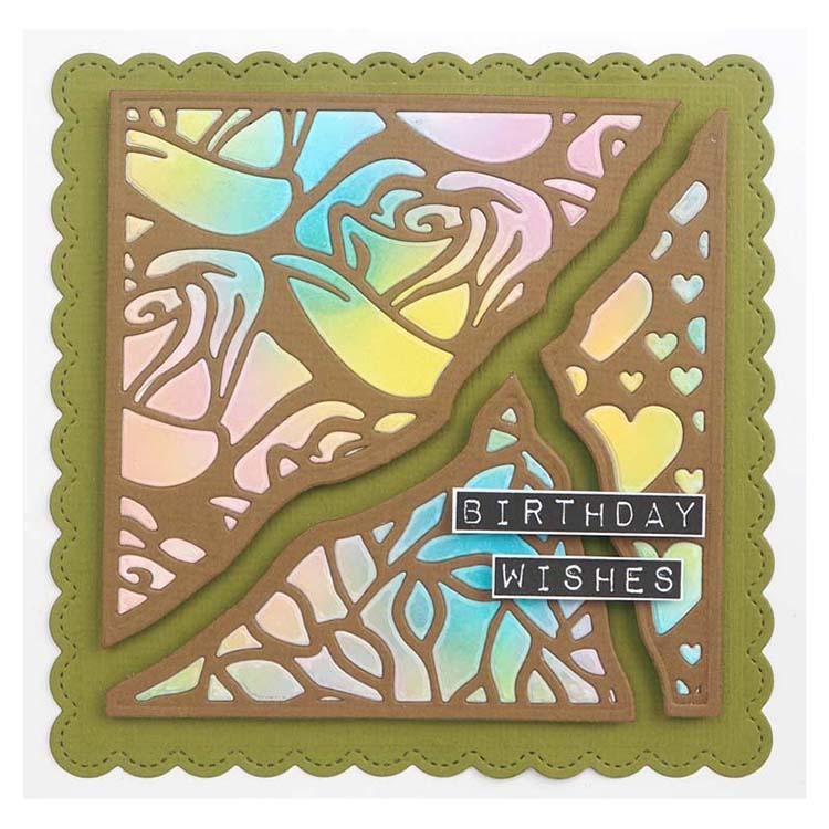 Creative Expressions Broken Tiles Collection Hearts & Roses Craft Die-3