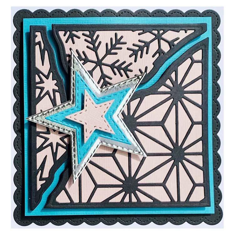 Creative Expressions Broken Tiles Collection Wintry Skies Craft Die-2