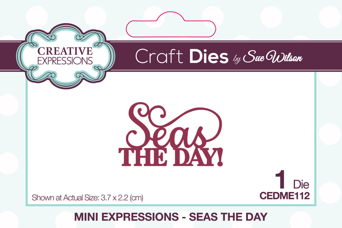 Creative Expressions Sue Wilson Mini Expressions Seas The Day Craft Die-1