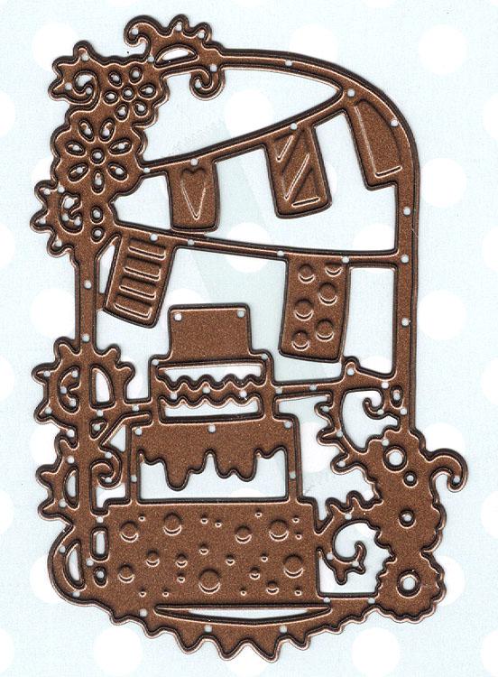 Creative Expressions: Paper Cuts Collection Celebration Cake-2
