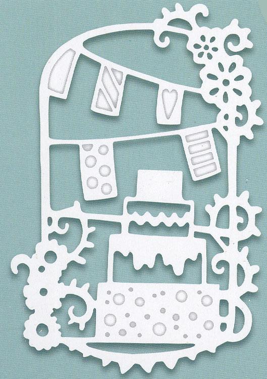 Creative Expressions: Paper Cuts Collection Celebration Cake-1