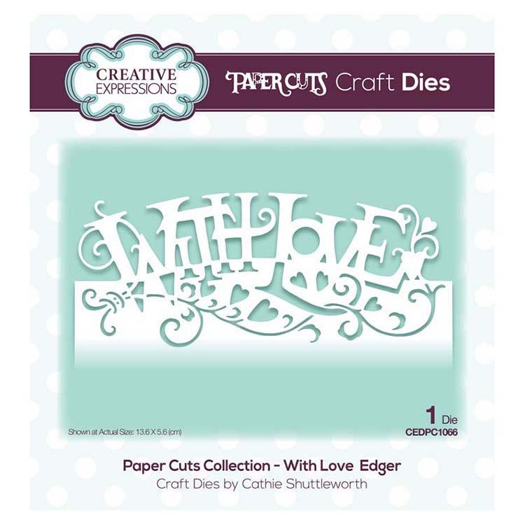 Creative Expressions Paper Cuts Collection - With Love Edger-1