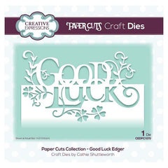 Creative Expressions Paper Cuts Collection - Good Luck Edger-1