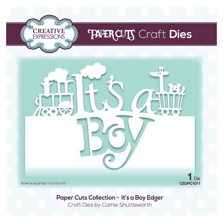 Creative Expressions Paper Cuts Collection - It's a Boy Edger-1