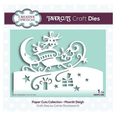 Creative Expressions Paper Cuts Collection - Moonlit Sleigh-1